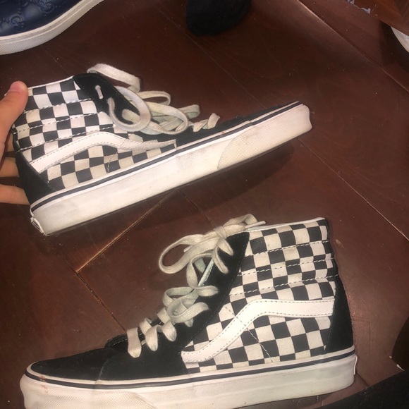 Vans Hightop Checkered Shoes - Picture 2 of 3
